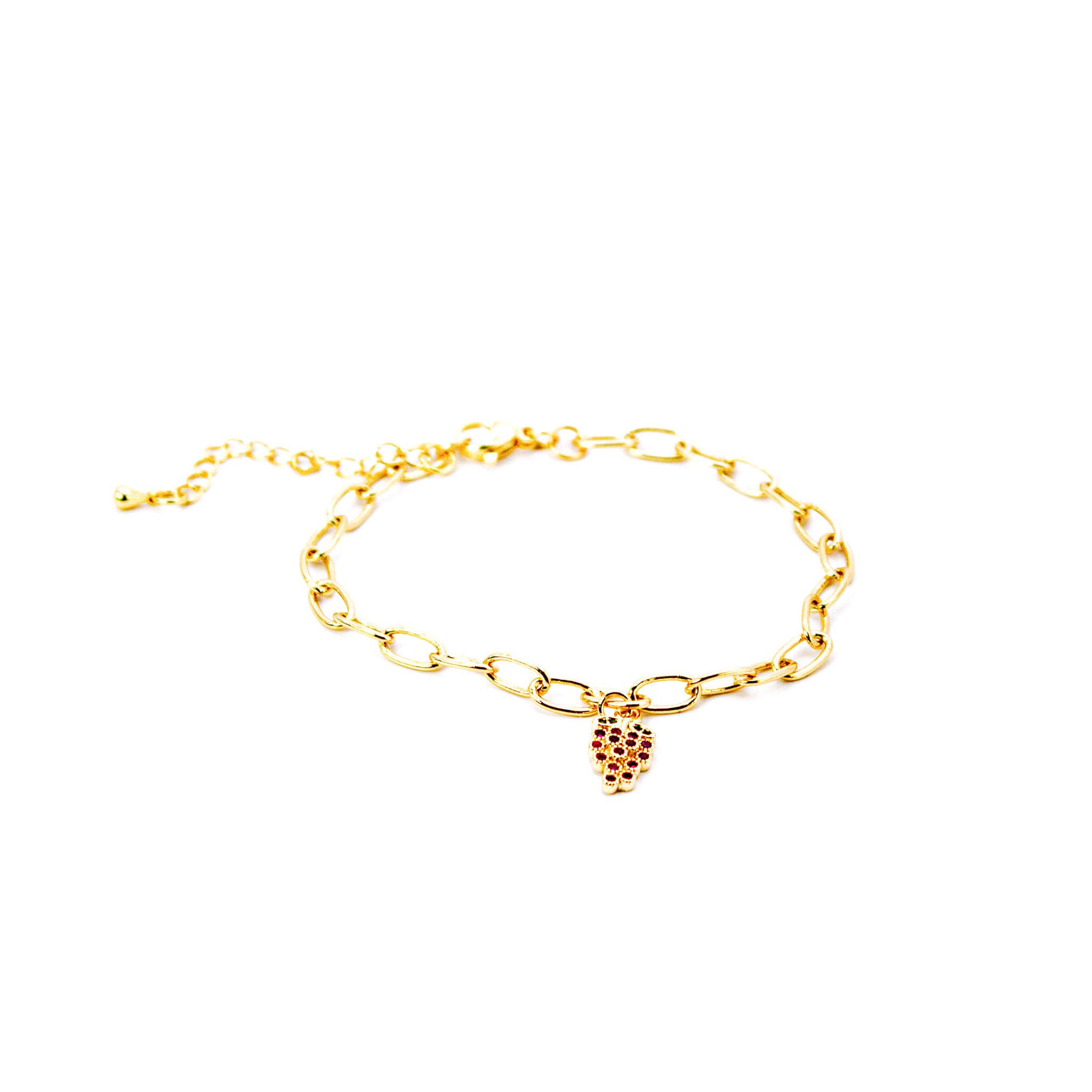 Pulsera 'Uva' Baño en Oro